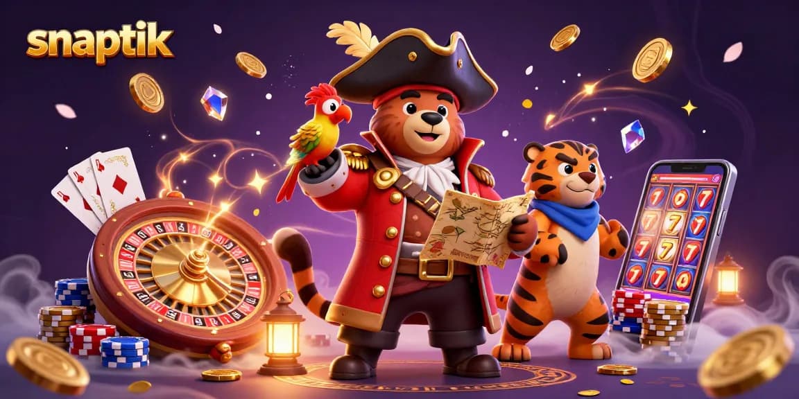 snaptik downloads exciting HD videos while enjoying fun casino elements like poker chips