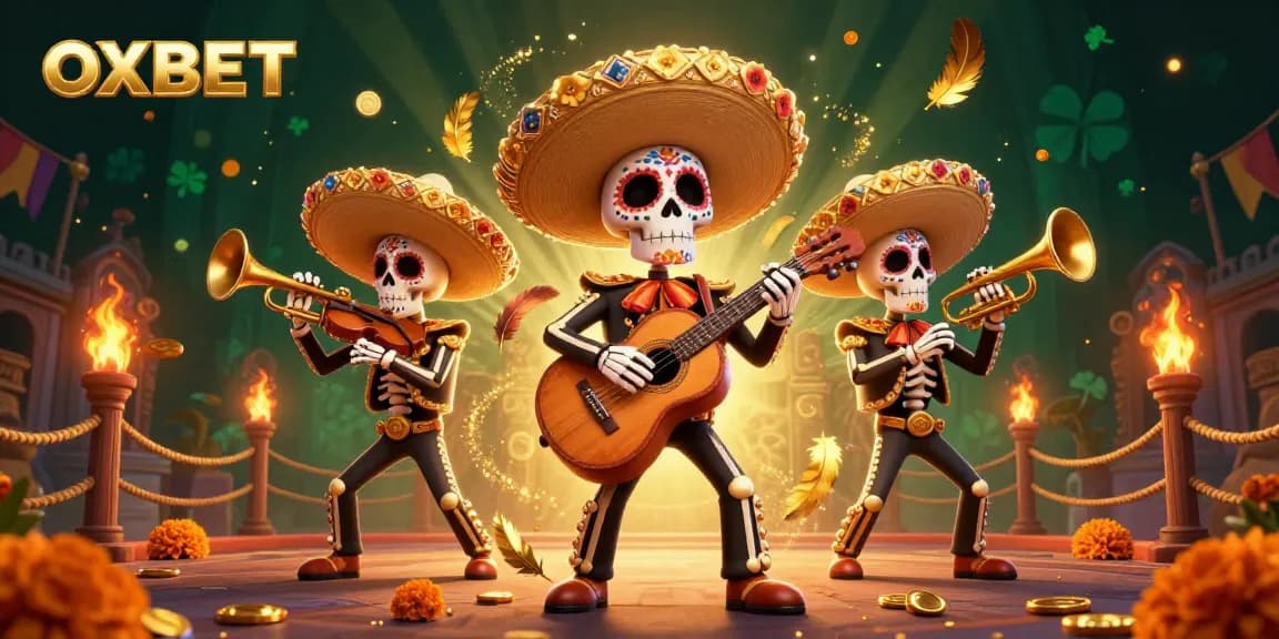 Win big with OXBET in a vibrant 3D casino scene filled with action and excitement.