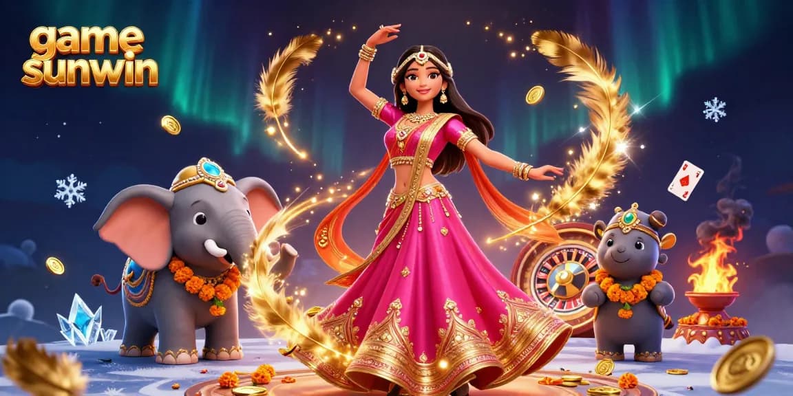 Play game sunwin with vibrant characters in a casino scene filled with action and excitement.