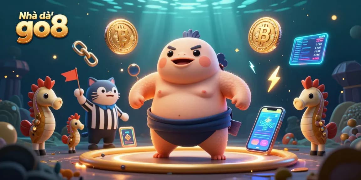 Experience the thrilling fun of Nhà cái go8 with vibrant casino-themed 3D characters and captivating gaming elements.