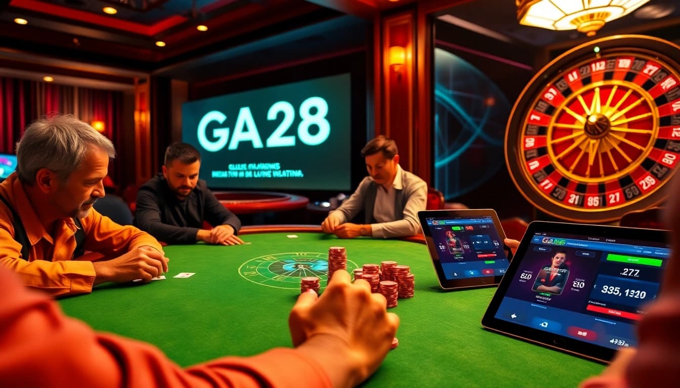 Experience the thrill of GA28 with an intense poker game and glamorous casino ambiance.