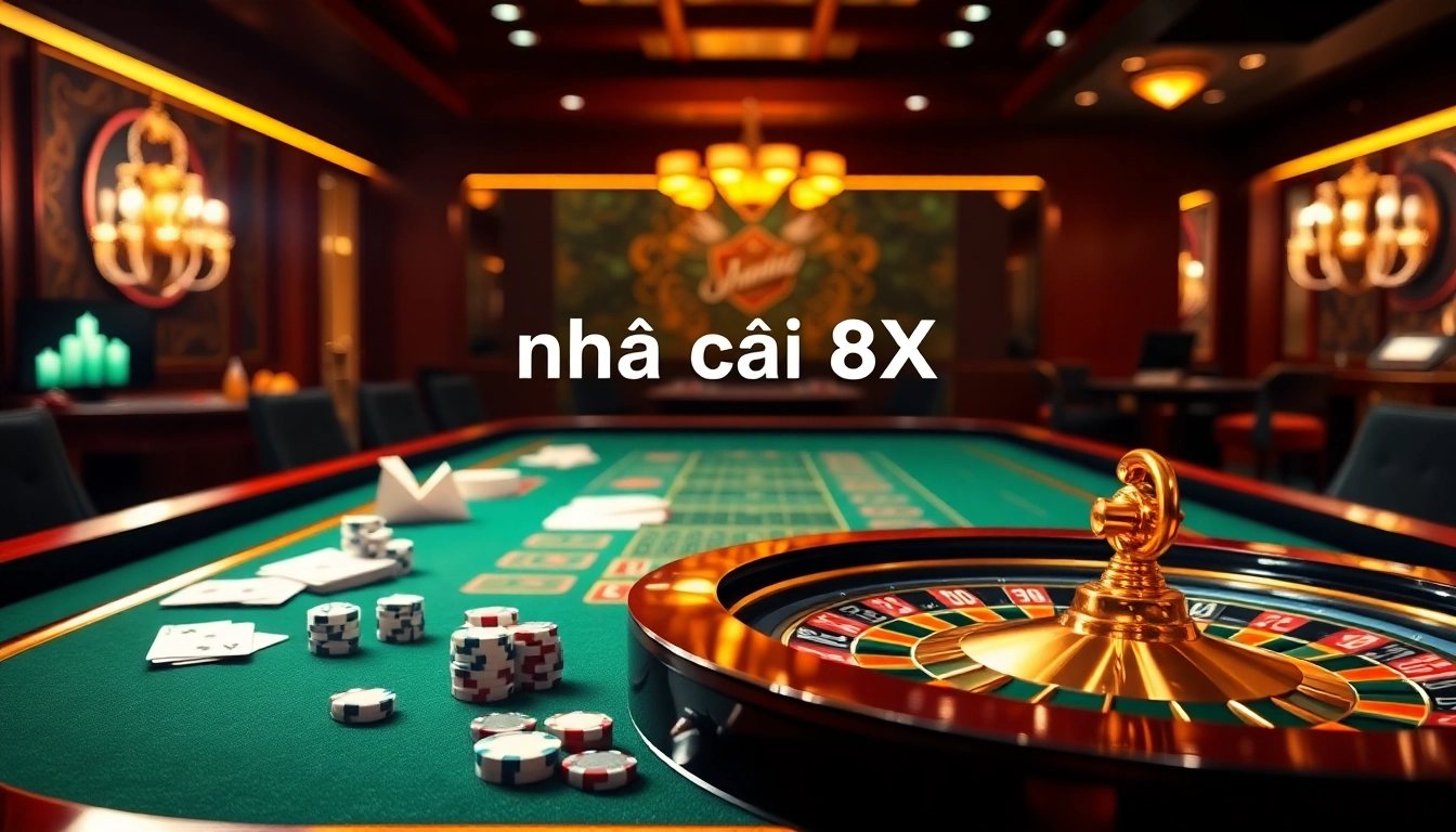 Experience the excitement of nhà cái 8XX with vibrant casino tables and engaging games.