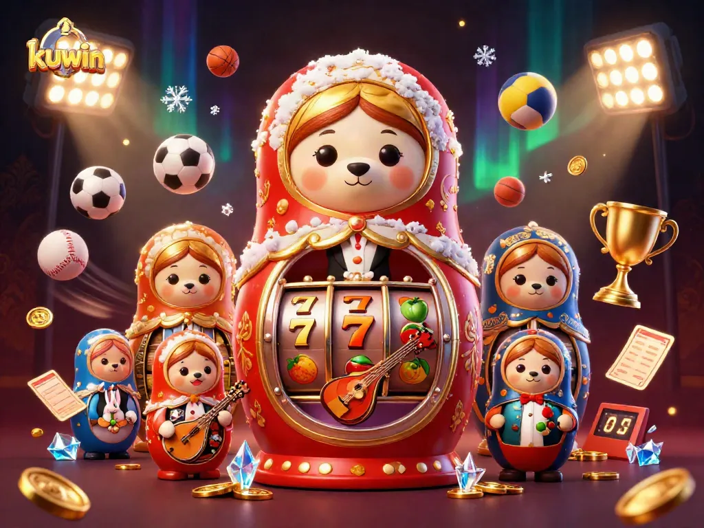 Play at kuwin's dynamic 3D casino with vibrant characters and exciting slot games.