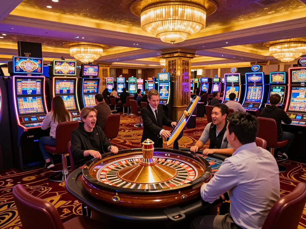 CM88 players enjoying thrilling casino experience with excitement at vibrant gaming tables