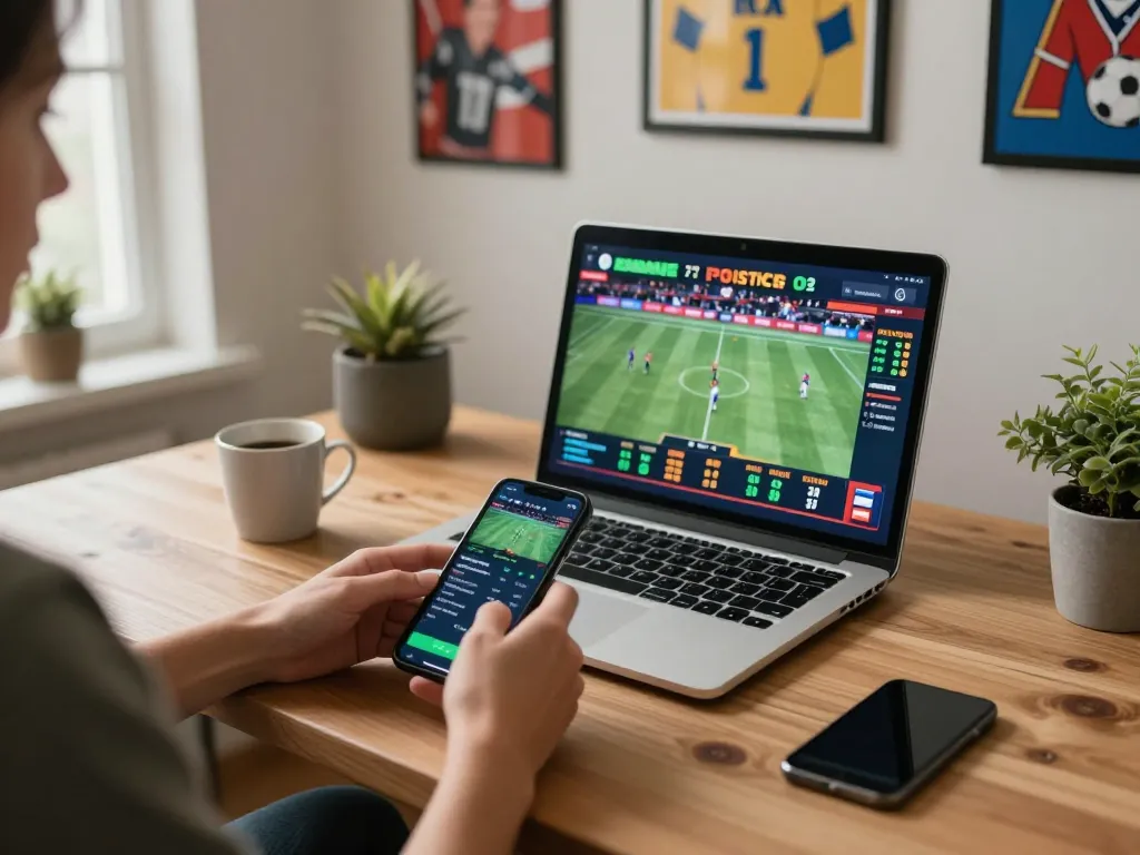 Engaging in tỷ lệ bóng đá kèo nhà cái with dynamic sports betting on mobile app, showcasing live odds and exciting gameplay.