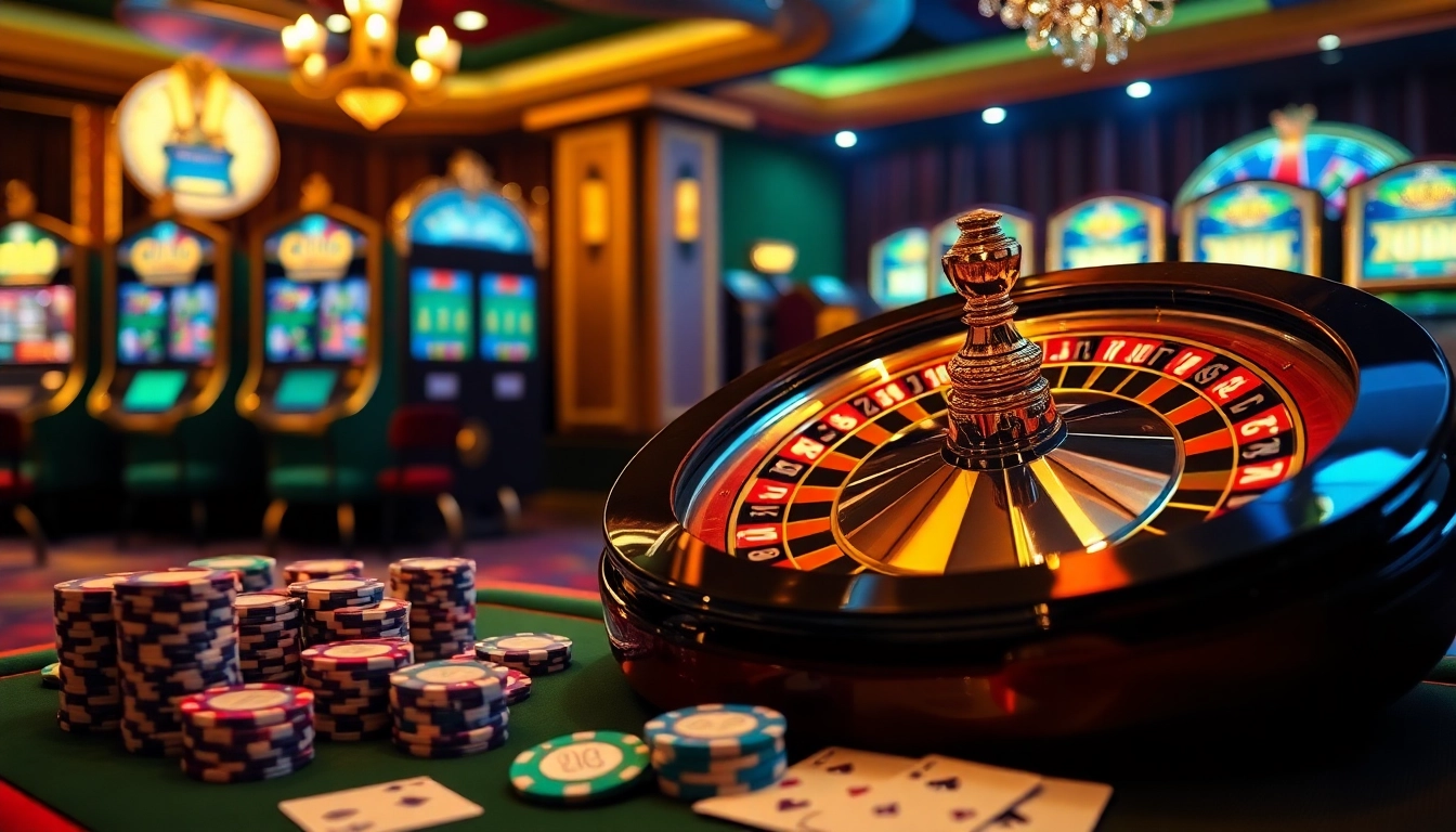 Win big with XX88 at an exciting casino scene featuring roulette, poker chips, and vibrant slots.