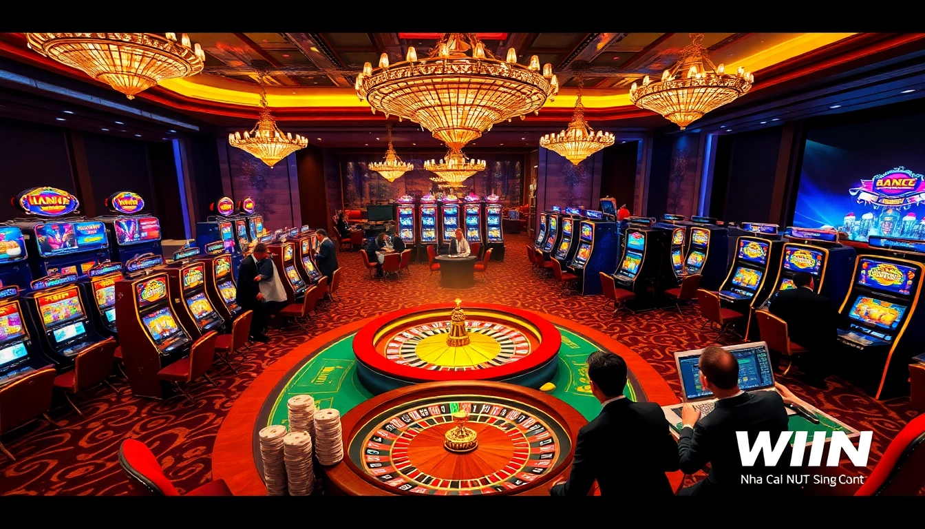 Engage in thrilling gameplay with Nhà Cái 11WIN at a luxurious casino table.