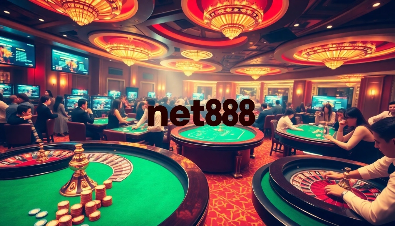 Experience the thrill of net88 with exciting casino games and elegant gambling elements.