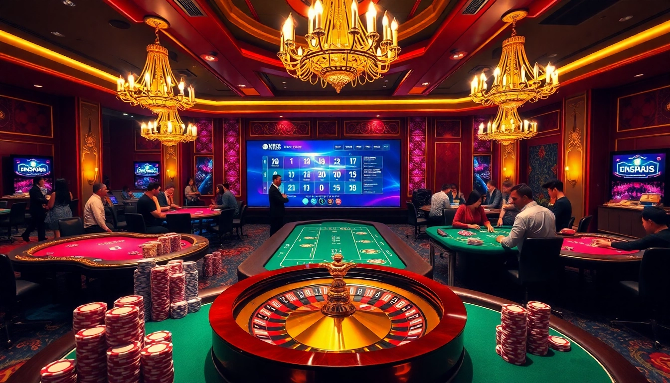 Experience thrilling gameplay at Trang chủ vin88 with vibrant casino tables and exciting betting options.