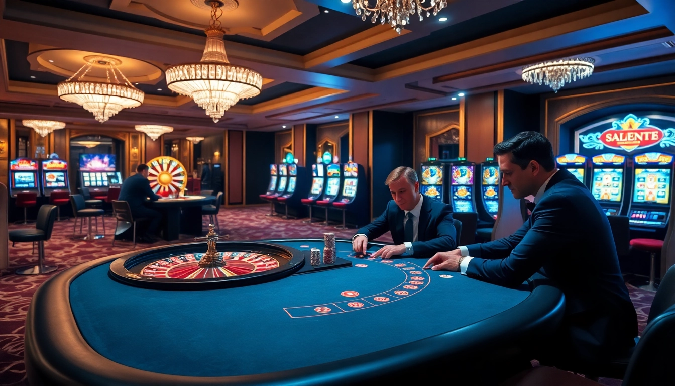 Experience the excitement of online gaming at https://f8betb1.com/ with a vibrant casino scene.